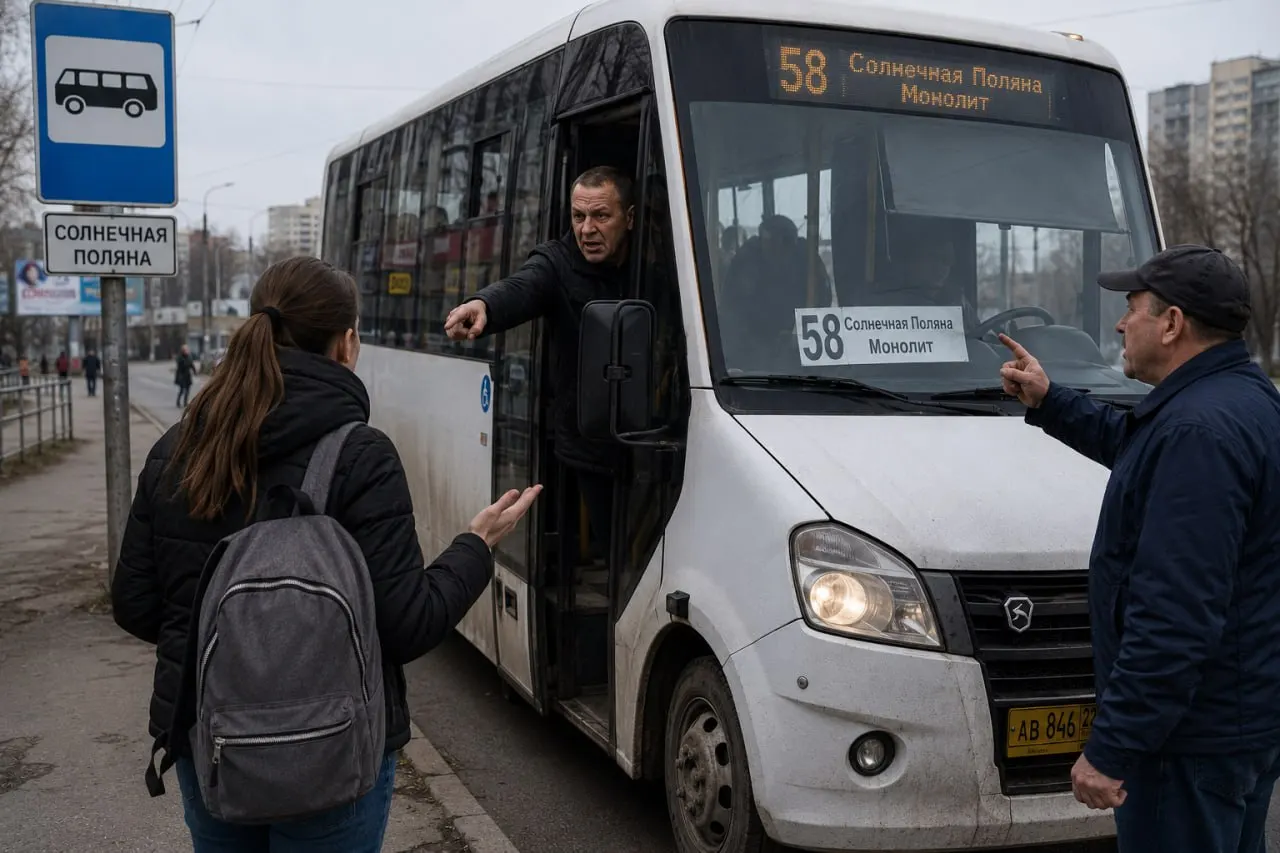 Утром 6 мая женщина утверждает, что водители автобуса №58 выгнали её и оскорбляли после отказа пересесть в переполненный автобус; жалоба направлена в контролирующие органы.