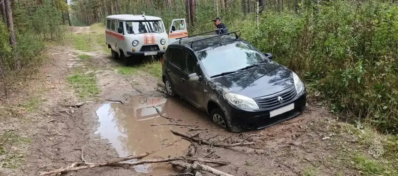 Житель Барнаула заблудился в лесу во время похода за грибами; спасатели нашли его, вытащили застрявшую машину и сопроводили к населённому пункту. Рекомендации по безопасности в лесу.