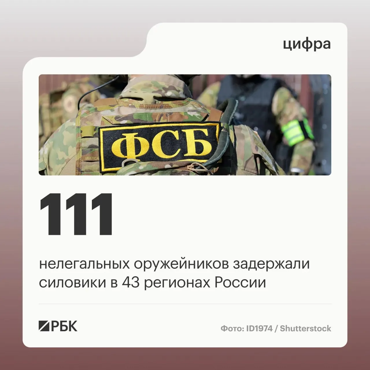 Совместная операция по всей стране привела к задержанию 111 человек и закрытию 37 подпольных мастерских, занимавшихся ремонтом и продажей оружия.