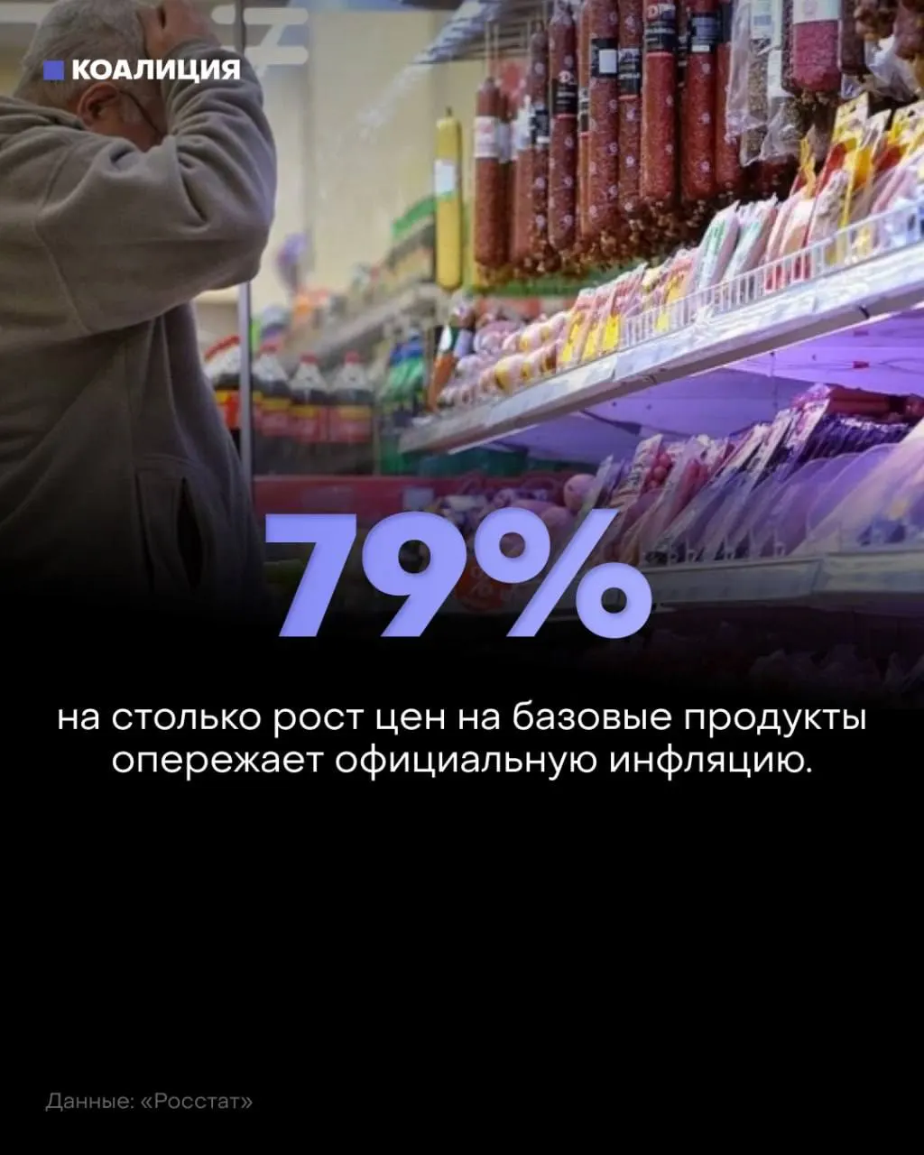 За год базовый набор продуктов подорожал заметно: овощи, сахар и мясо растут быстрее официальной инфляции, россияне экономят на покупках.