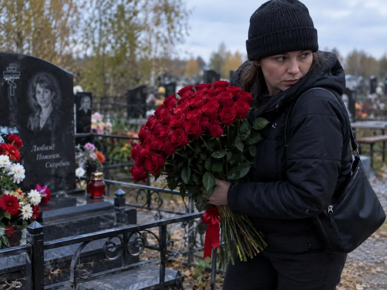 Во время поминального дня женщина забрала с могилы букет из 96 роз ради снимка; суд признал её виновной и вынес условное наказание.