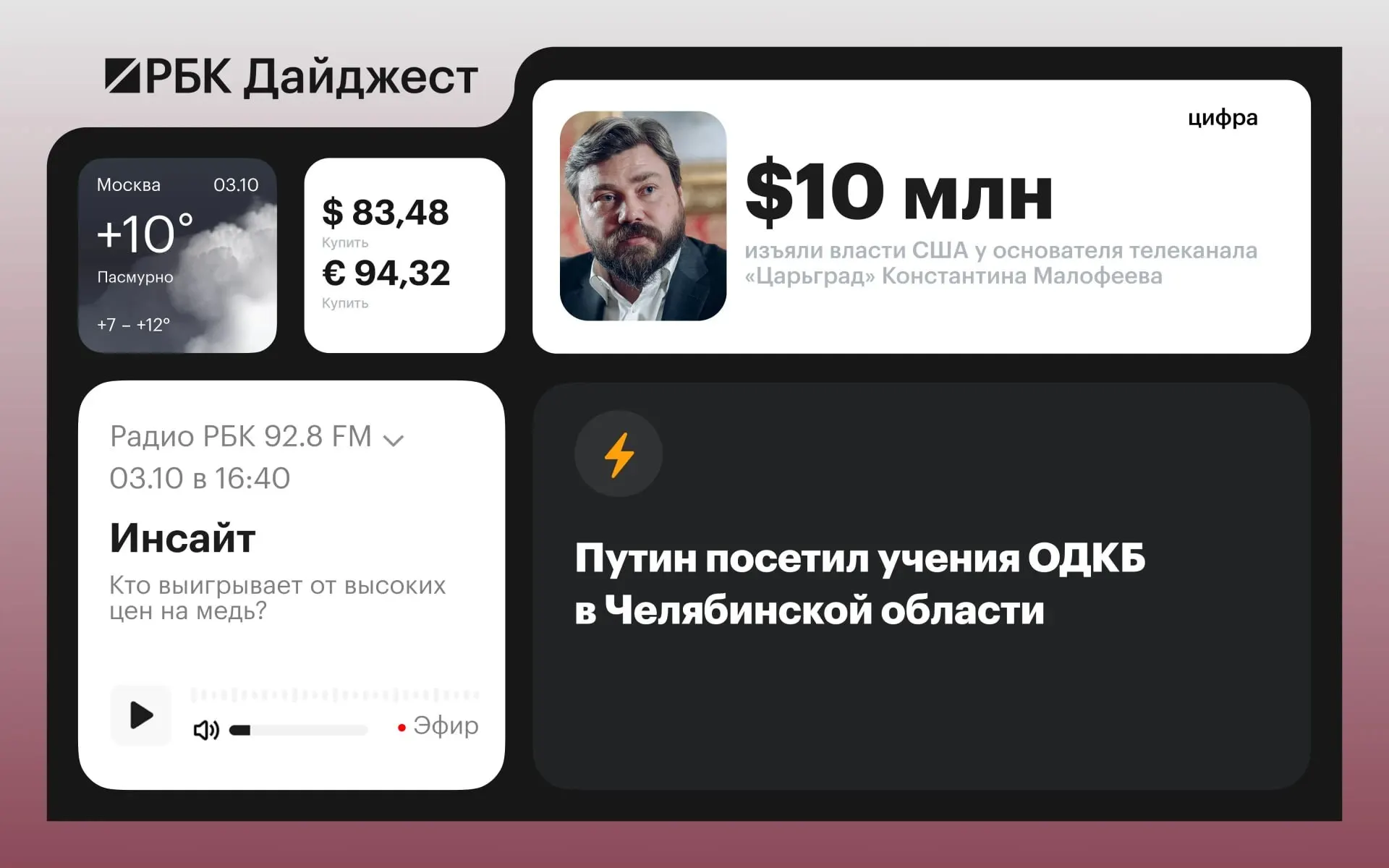 К вечеру 2 октября: Путин посетил учения ОДКБ в Челябинской области; обсуждаются вопросы безопасности в Черном море, новые санкции и предложения по налогам, а также значимые судебные решения и иноагенты.