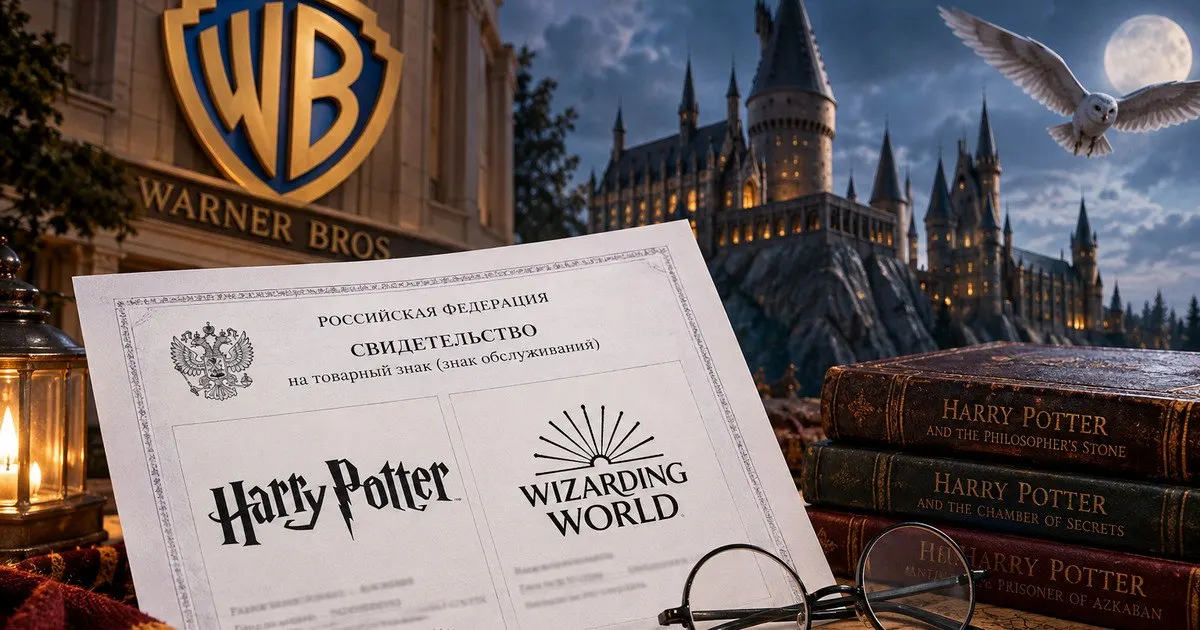 В России зарегистрированы торговые знаки Hogwarts и Hogwarts Legacy, действующие до 2036 года; планируется выпуск товаров по вселенной Гарри Поттера.